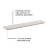Prateleira Curva Nature – Greige
