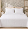 Kit Colcha Casal Listra 3 Peças - Branco