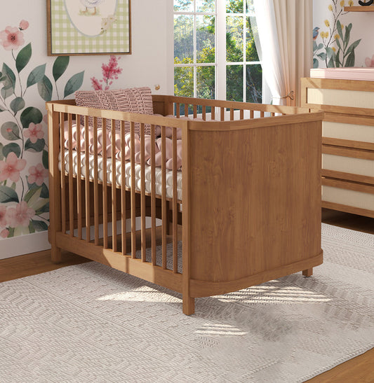 Berço Raika 3 em 1 Fechado - Freijó