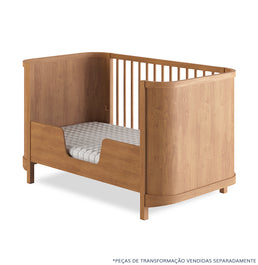Berço Raika 3 em 1 Fechado - Freijó