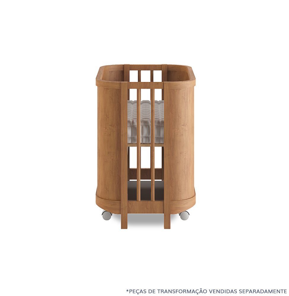 Berço Raika 3 em 1 Fechado - Freijó