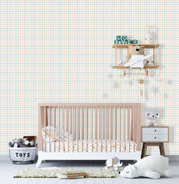 Papel de Parede Infantil Xadrez Candy – Colorido