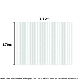Papel de Parede Cola Listra Média Aquarela 3,50 x 1,70m - Bota Fora