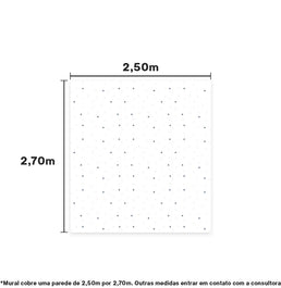 Papel de Parede Adesivo Triângulo Vazado 2,50 x 2,70m - Bota Fora