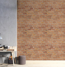Papel de Parede Adesivo Tijolo Rústico 2,50 x 1,70m - Bota Fora