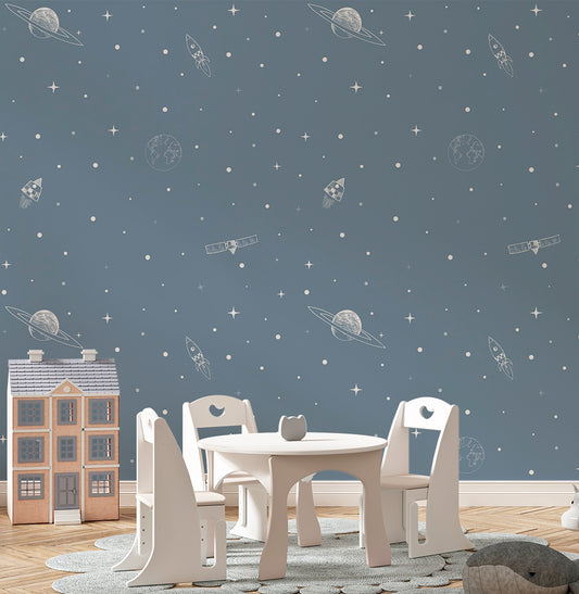 Papel de Parede Adesivo Espaço 3,50 x 1,70m - Bota Fora