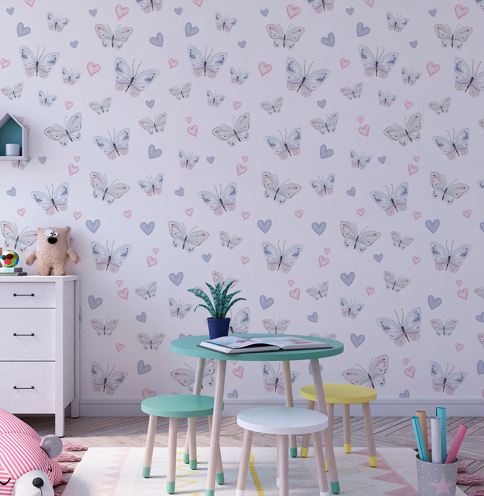 Papel de Parede Adesivo Borboleta 3,50 x 2,70m - Bota Fora