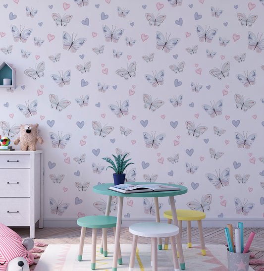 Papel de Parede Adesivo Borboleta 3,50 x 2,70m - Bota Fora