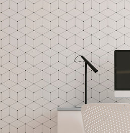 Papel de Parede Cola Infantil Polígono com Pontos 3,00 x 2,70m - Bota Fora