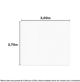 Papel de Parede Cola Infantil Polígono com Pontos 3,00 x 2,70m - Bota Fora