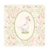 Quadro Infantil Ganso Floral Secrets Bege