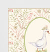 Quadro Infantil Ganso Floral Secrets Bege