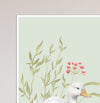 Quadro Infantil Ganso Família Secrets Verde