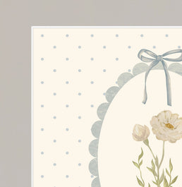 Quadro Infantil Margaridas com Poá Secrets Bege