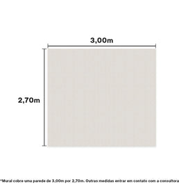 Papel de Parede Adesivo Linho 3,00 x 2,70m - Bota Fora