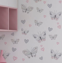 Papel de Parede Adesivo Borboleta 3,00 x 1,10m - Bota Fora