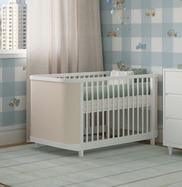 Berço Raika 3 em 1 Com Palha - Branco