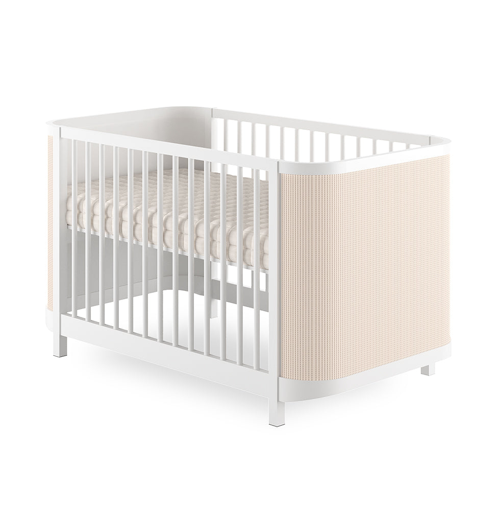 Berço Raika 3 em 1 Com Palha - Branco