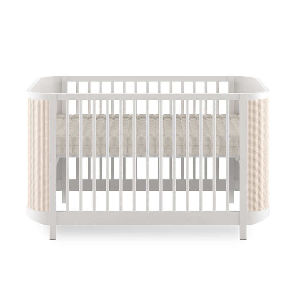 Berço Raika 3 em 1 Com Palha - Branco