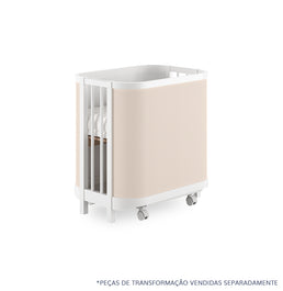 Berço Raika 3 em 1 Com Palha - Branco