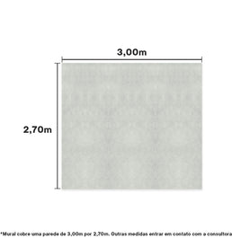 PAPEL DE PAREDE ADESIVO CONCRETO CINZA 3,00 X 2,70 M - BOTA FORA
