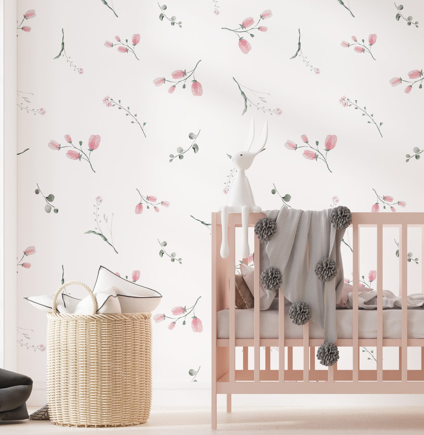 PAPEL DE PAREDE ADESIVO FLORAL MALI 4,00 X 1,70 M - BOTA FORA