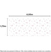 PAPEL DE PAREDE ADESIVO FLORAL MALI 4,00 X 1,70 M - BOTA FORA