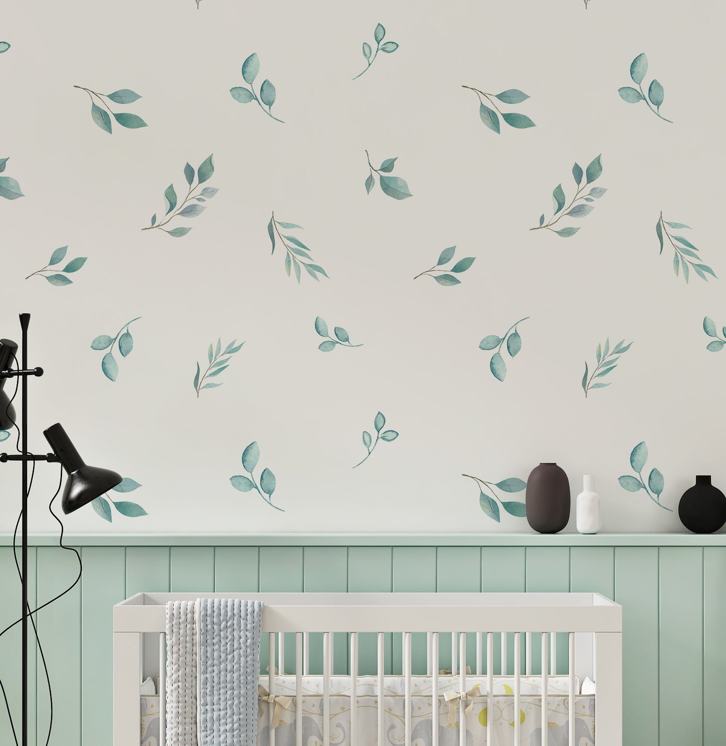 PAPEL DE PAREDE COLA FOLHAS NATURE TIFFANY 3,00 X 1,70 M - BOTA FORA