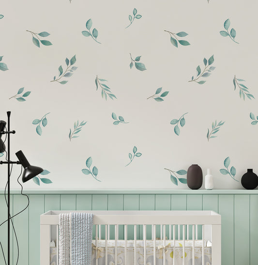 PAPEL DE PAREDE COLA FOLHAS NATURE TIFFANY 3,00 X 1,70 M - BOTA FORA