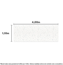 PAPEL DE PAREDE ADESIVO GRANILITE MINI TEXTURA AZUK 4,00 X 1,10 M - BOTA FORA