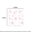 PAPEL DE PAREDE ADESIVO FLORAL GRANDE AQUARELA 2,50 X 1,70 M - BOTA FORA