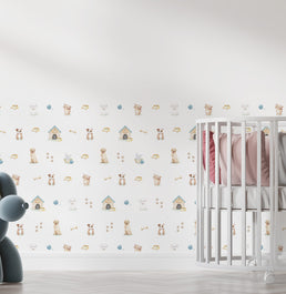 PAPEL DE PAREDE COLA CACHORRINHOS 2,50 X 1,10 M - BOTA FORA
