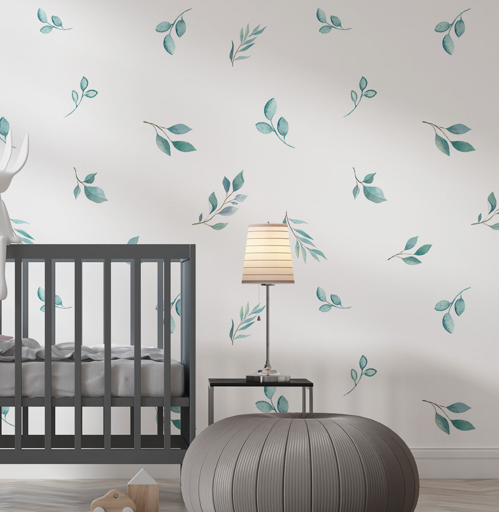 PAPEL DE PAREDE ADESIVO INFANTIL FOLHAS NATURE 3,00 X 1,70 M - BOTA FORA