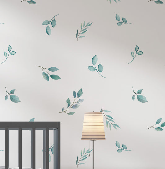 PAPEL DE PAREDE ADESIVO INFANTIL FOLHAS NATURE 3,00 X 1,70 M - BOTA FORA