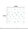 PAPEL DE PAREDE ADESIVO INFANTIL FOLHAS NATURE 3,00 X 1,70 M - BOTA FORA
