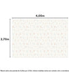 PAPEL DE PAREDE ADESIVO FLORES CANDY 4,00 X 2,70 M - BOTA FORA