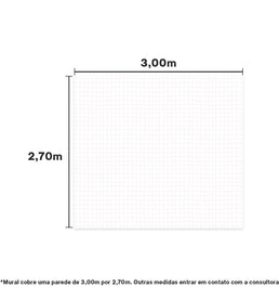PAPEL DE PAREDE ADESIVO GRIDE ROSA 3,00 X 2,70 M - BOTA FORA