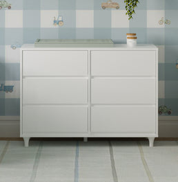 Cômoda de Bebê Haus Nature 6 Gavetas - Branco