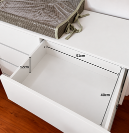 Cômoda de Bebê Haus Nature 6 Gavetas - Branco