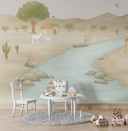 Papel de Parede Refúgio do Sertão Casas - Mural