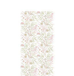 Papel de Parede Infantil Floral Secrets – Rosa Fundo Branco