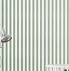 Papel de Parede Infantil Listra Média Aquarela - Verde Seco