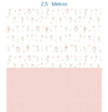 Papel de Parede Infantil Flores Candy Verde e Rosa com Linho – Mural