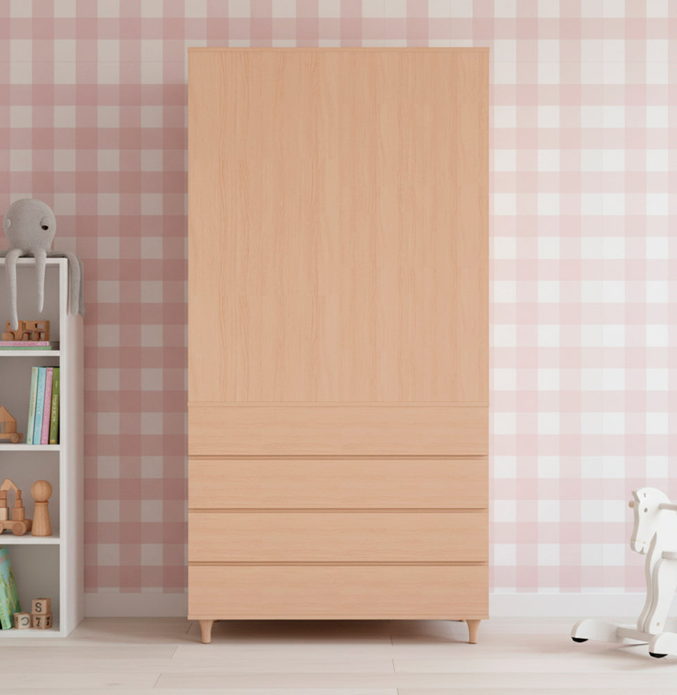 Guarda Roupa 2 em 1 Haus Nature Sem Palha - Carvalho