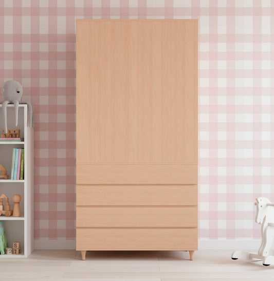 Guarda Roupa 2 em 1 Haus Nature Sem Palha - Carvalho