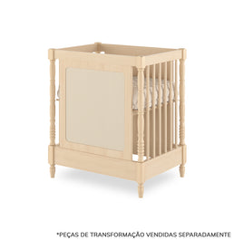 Berço Monet 3 em 1 com Palha - Carvalho