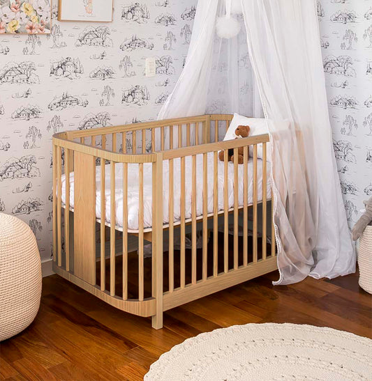 Berço Raika 3 em 1 - Carvalho