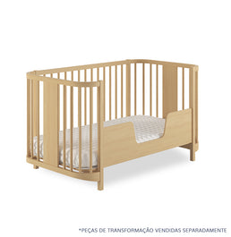 Berço Raika 3 em 1 - Carvalho