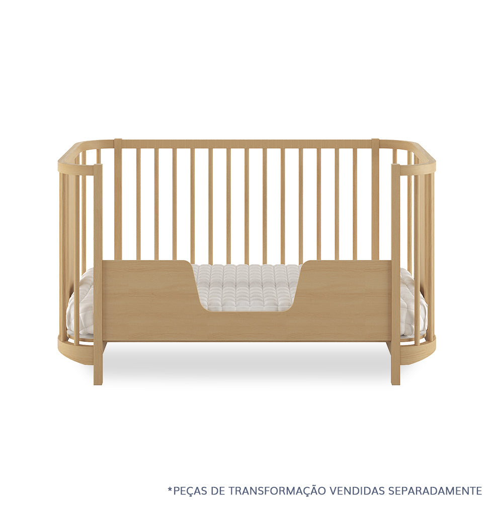 Berço Raika 3 em 1 - Carvalho