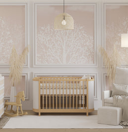 Berço Raika 3 em 1 Com Palha - Carvalho